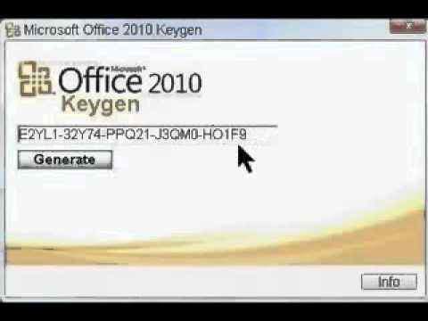 Microsoft office 2010 home and student keygen serial key generator parts